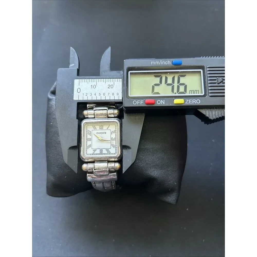 Chicos Silver Tone Women’s Cuff Watch